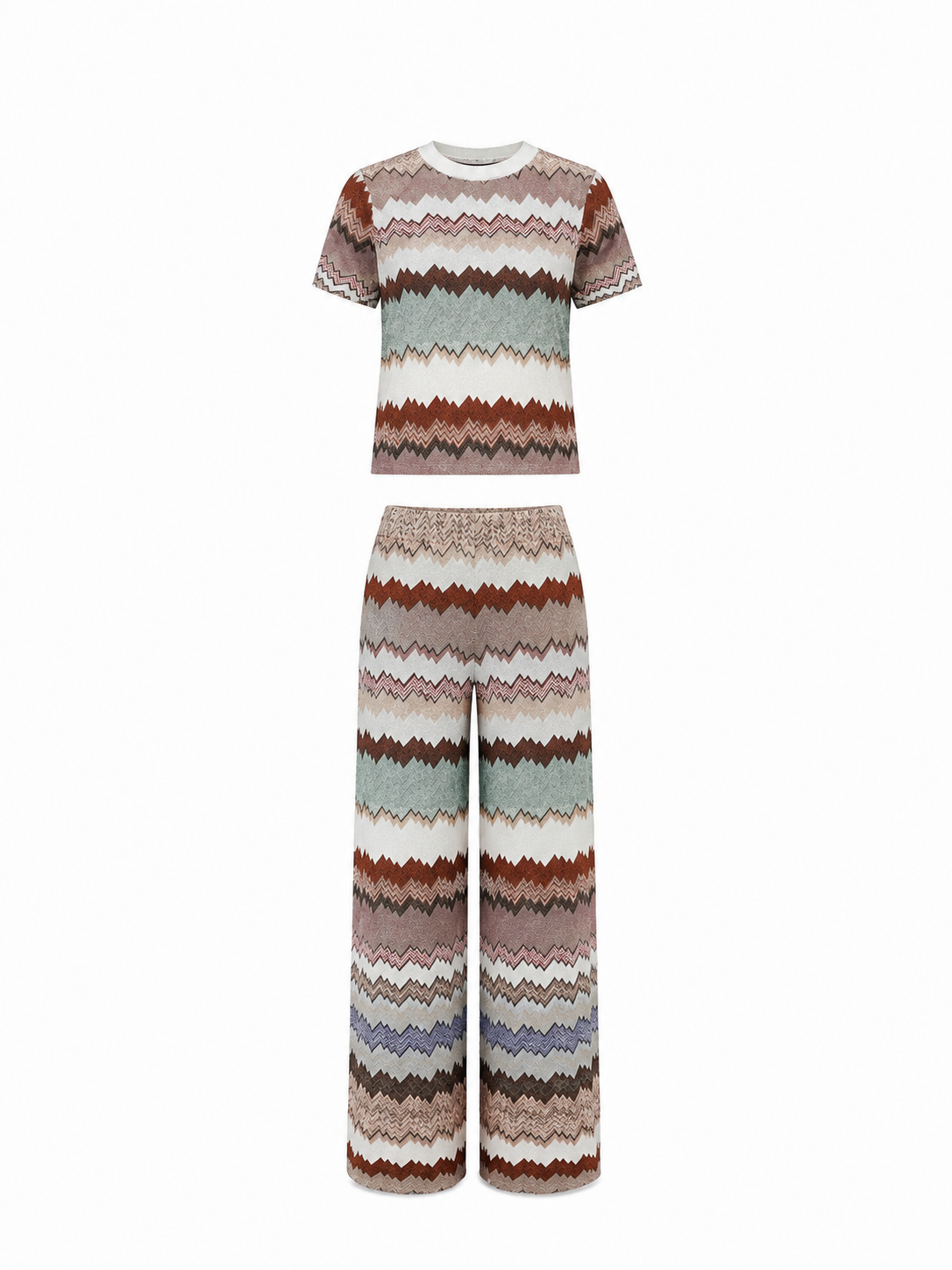 Savoy Mosaic Knit Pant Set