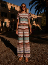Savoy Mosaic Knit Pant Set