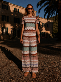 Savoy Mosaic Knit Pant Set