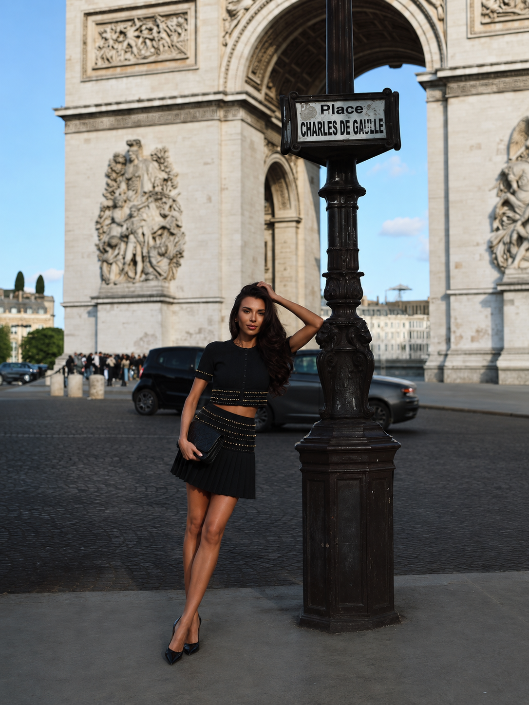 Aureline Studded Skirt Set