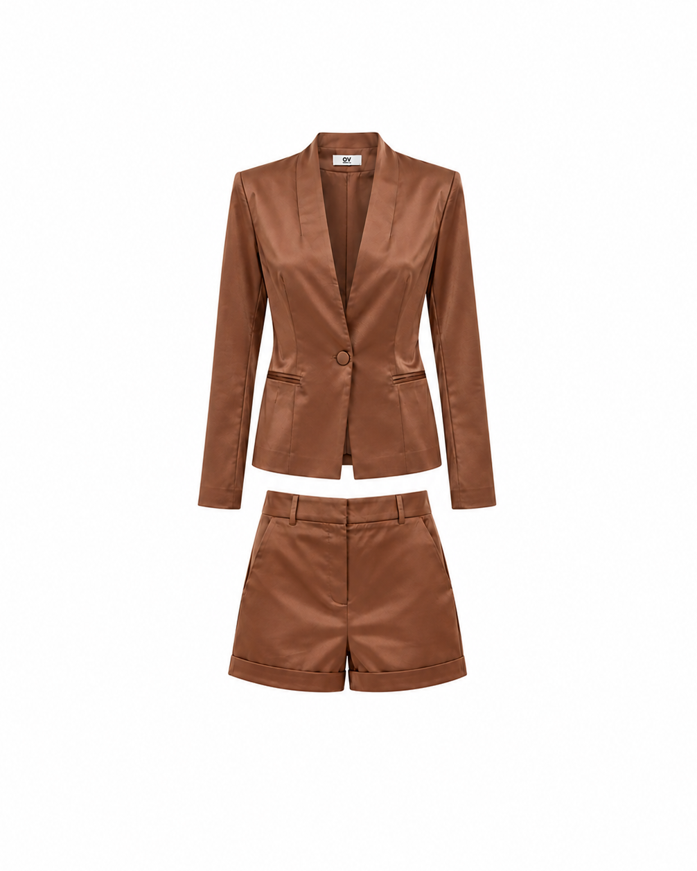 Ravelle Satin Short Set