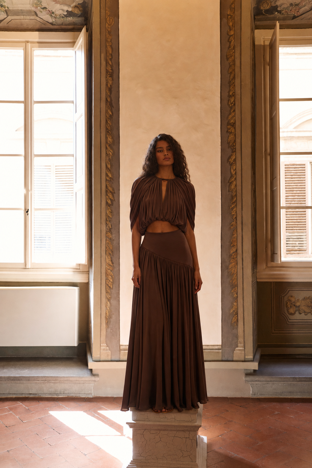 Virelle Umber Skirt Set
