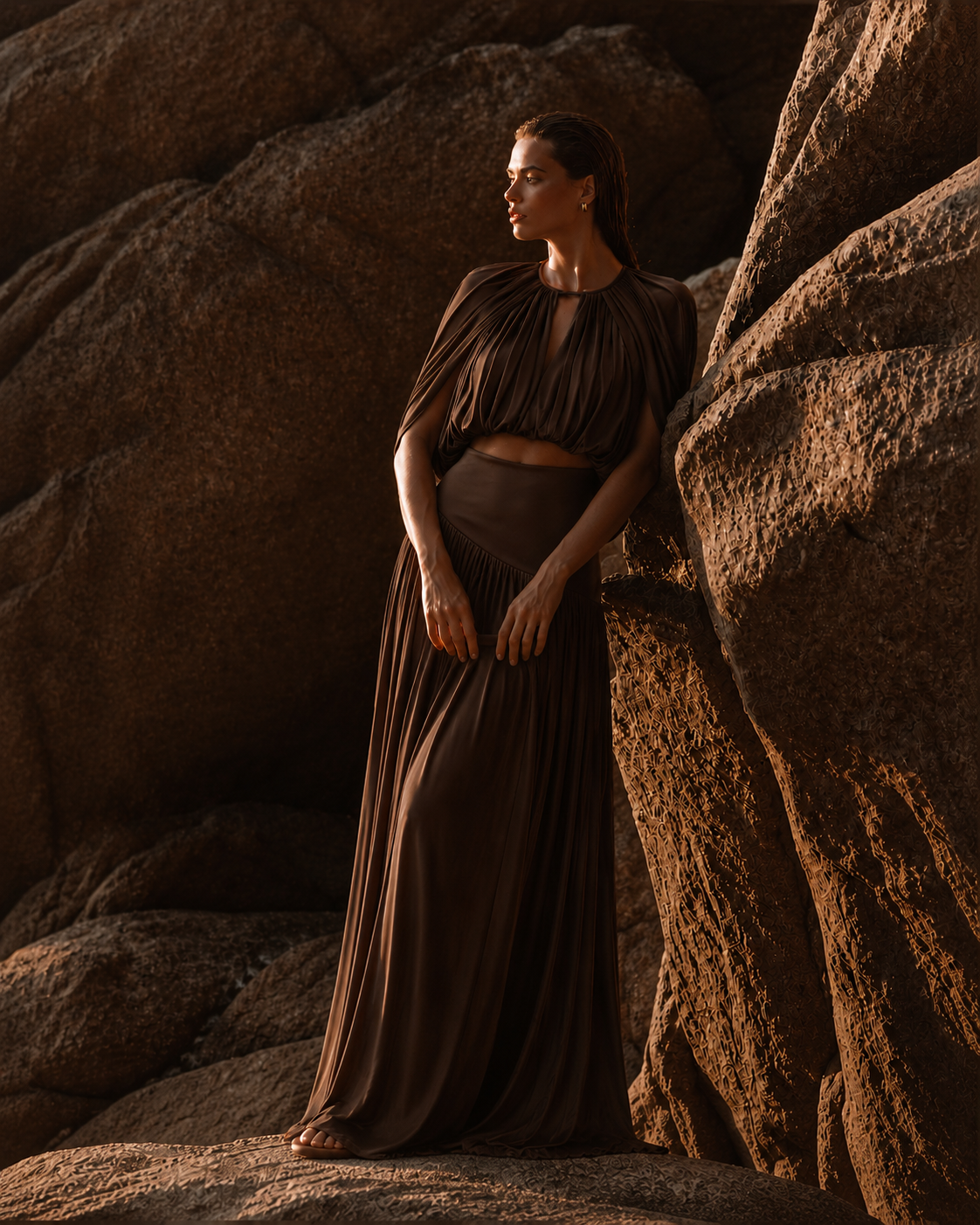 Virelle Umber Skirt Set