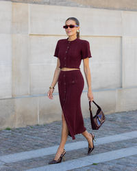 Burgelle Knit Skirt Set