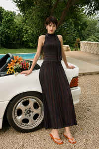 Aster Noir Knit Dress