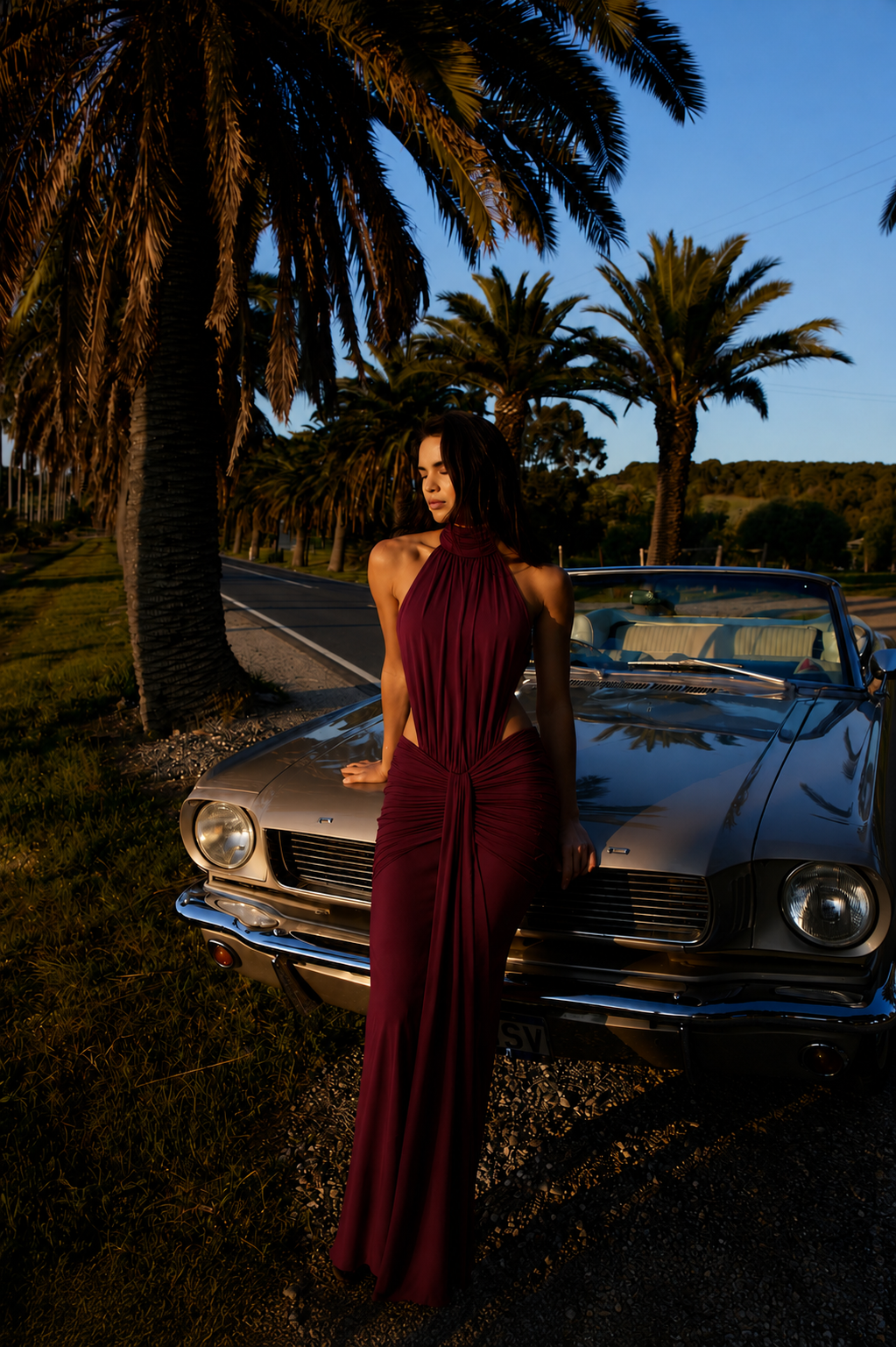Sage Hourglass Maxi Dress