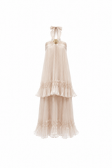 Aurielle Pleated Maxi Dress