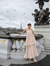 Aurielle Pleated Maxi Dress