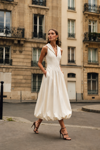 Camille Volume Midi Dress