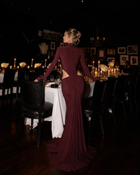 Noir Meridian Maxi Dress