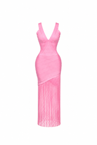Barbie Nights Fringe Maxi Dress