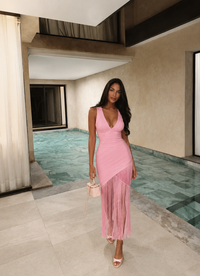 Barbie Nights Fringe Maxi Dress