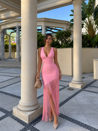 Barbie Nights Fringe Maxi Dress