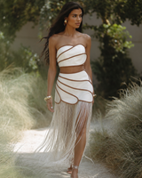 Contour Fringe Skirt Set