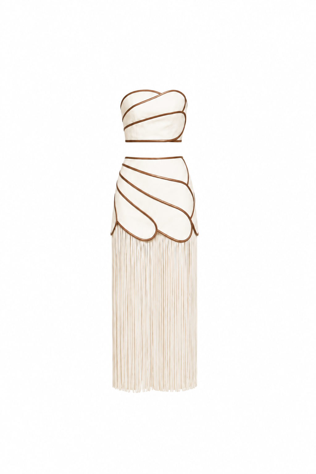 Contour Fringe Skirt Set
