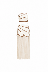 Contour Fringe Skirt Set