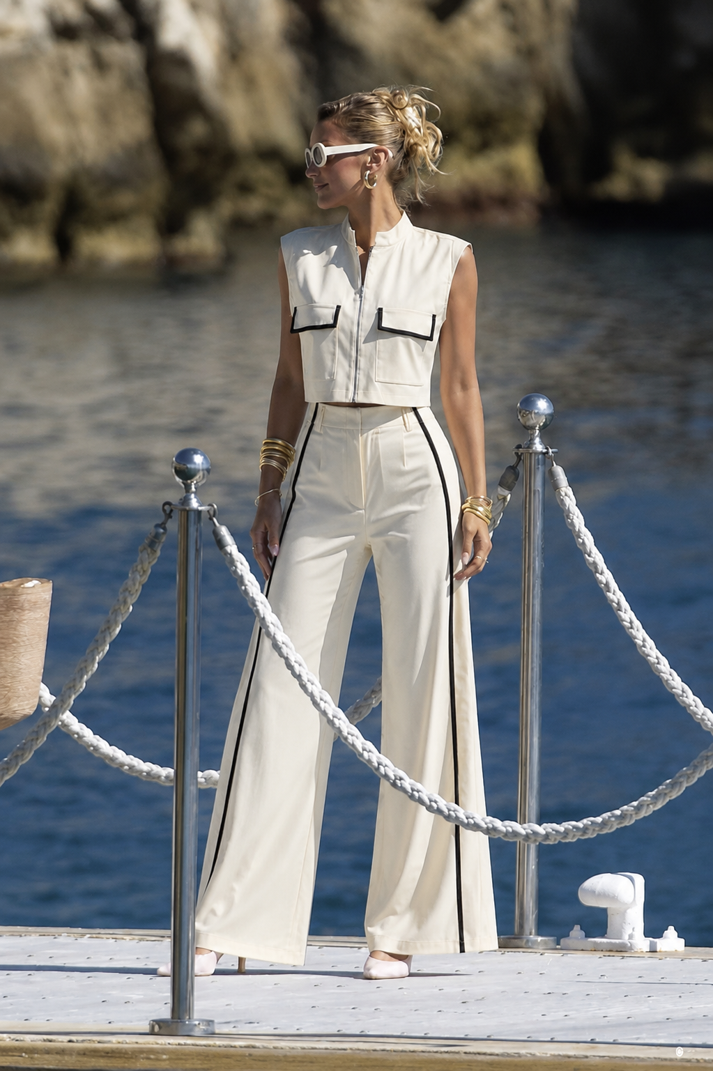 Regent Contrast Pant Set