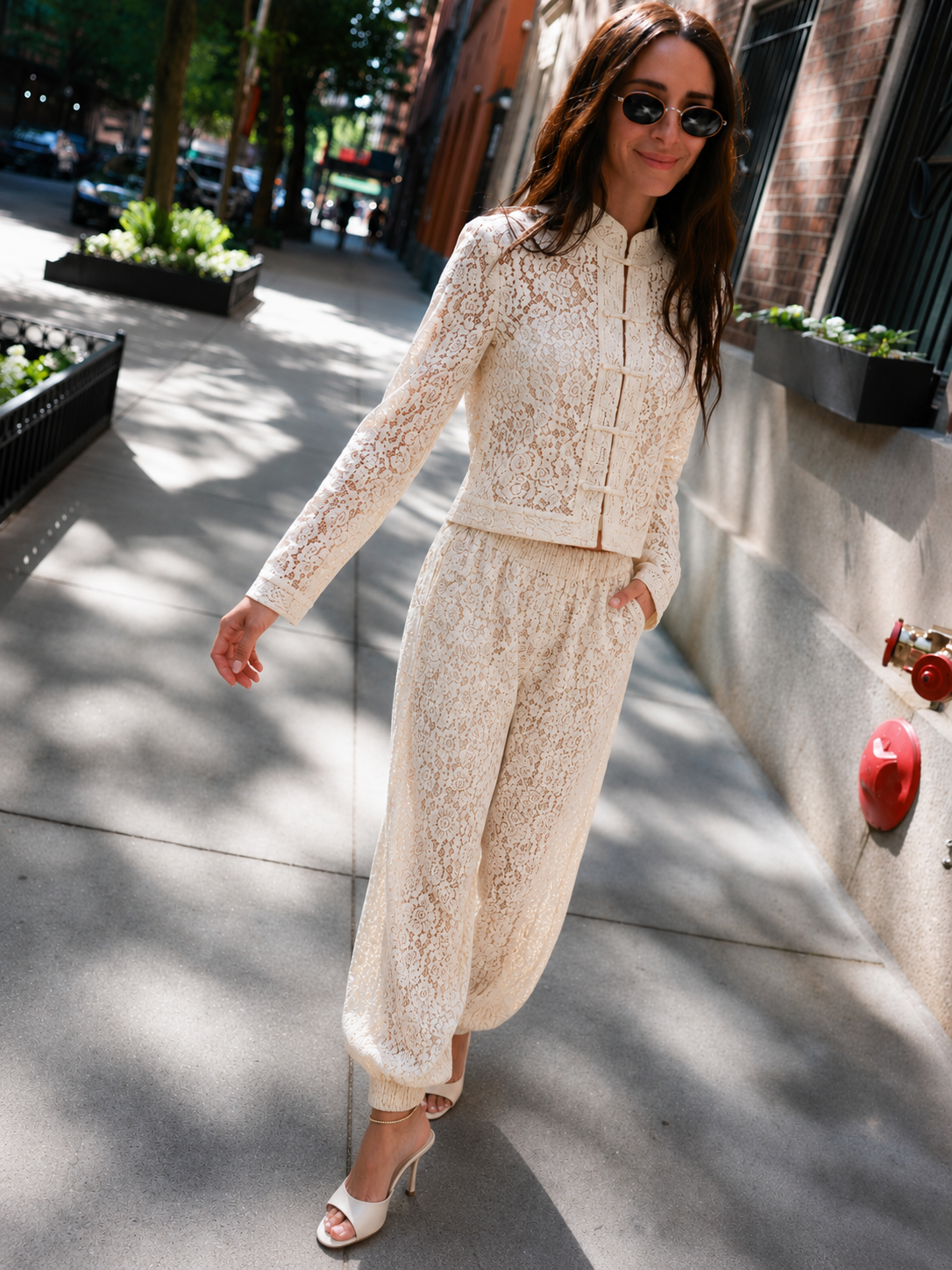 Colette Lace Pant Set
