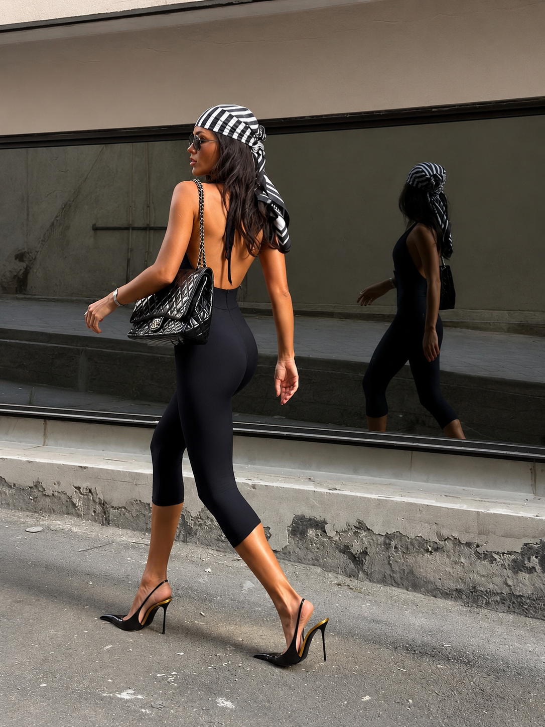Backless Muse Capri Jumpsuit