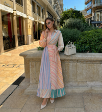 Sunset Sorbet Stripe Dress