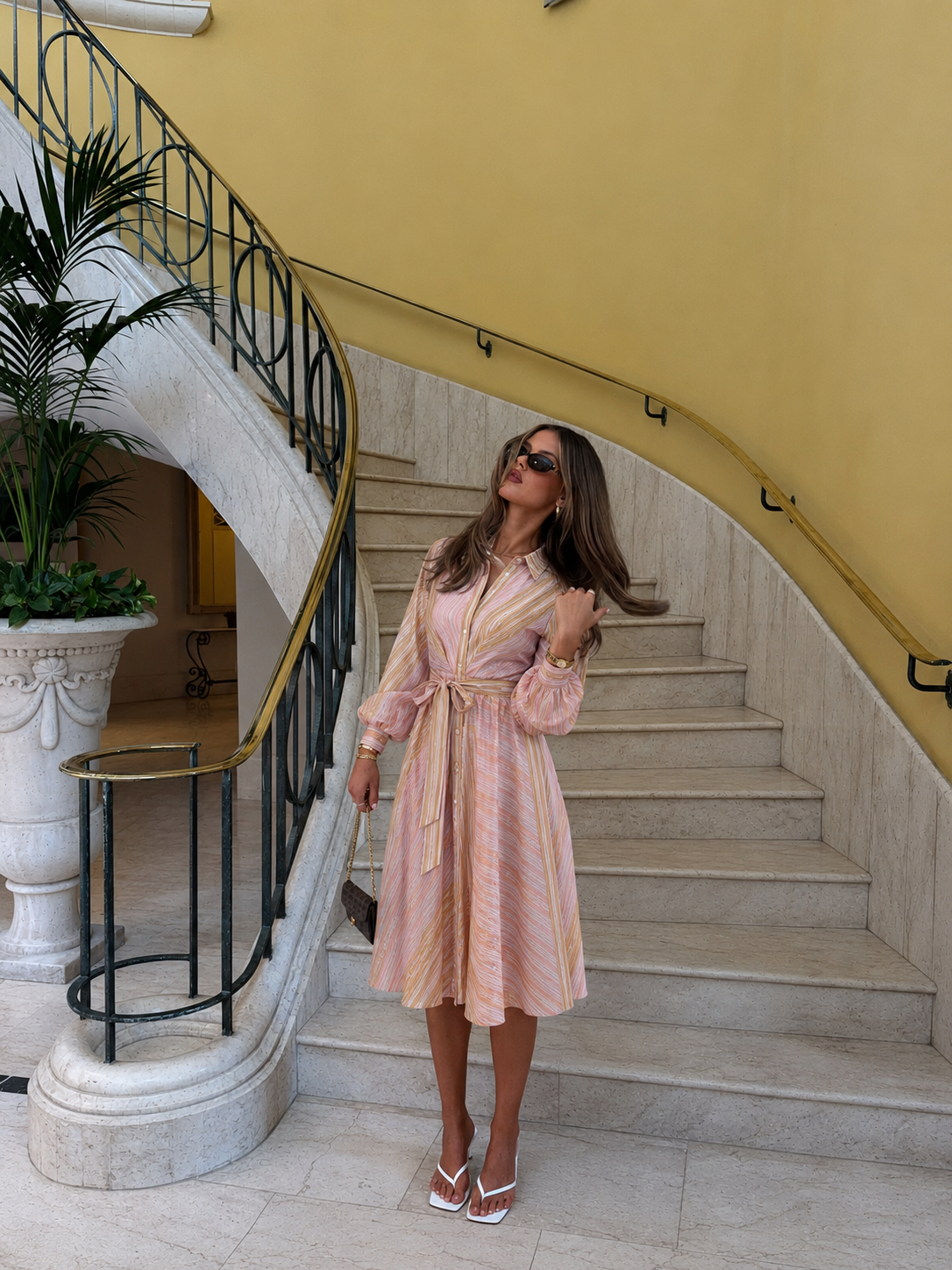 Pastel Avenue Midi Dress