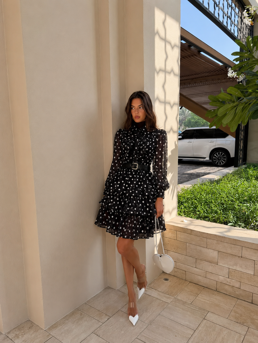 Dottie Ruffle Mini Dress