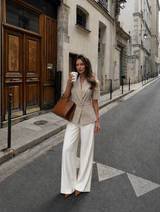 Ivory Latte Vest
