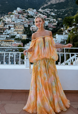Apricot Tide Maxi Dress