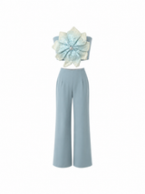 Aqua Fleur Pant Set
