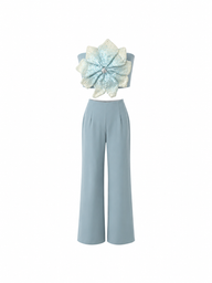 Aqua Fleur Pant Set