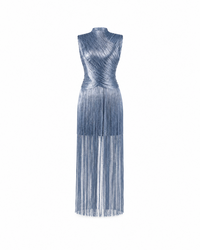 Velvet Fringe Glam Dress