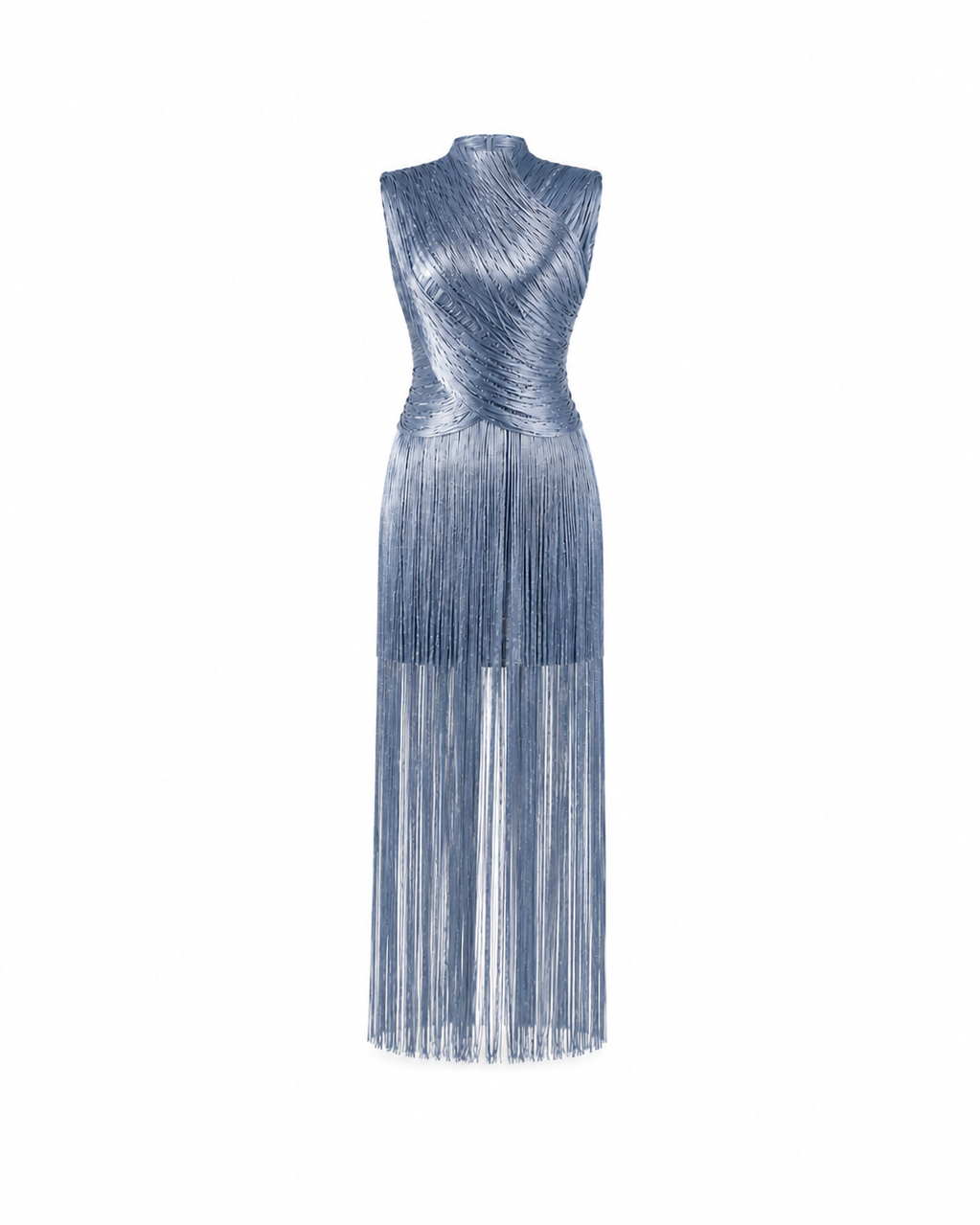 Velvet Fringe Glam Dress