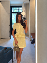 Buttercream Bloom Mini Dress