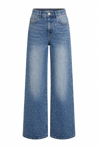 Moonlight Rhinestone Denim Jeans