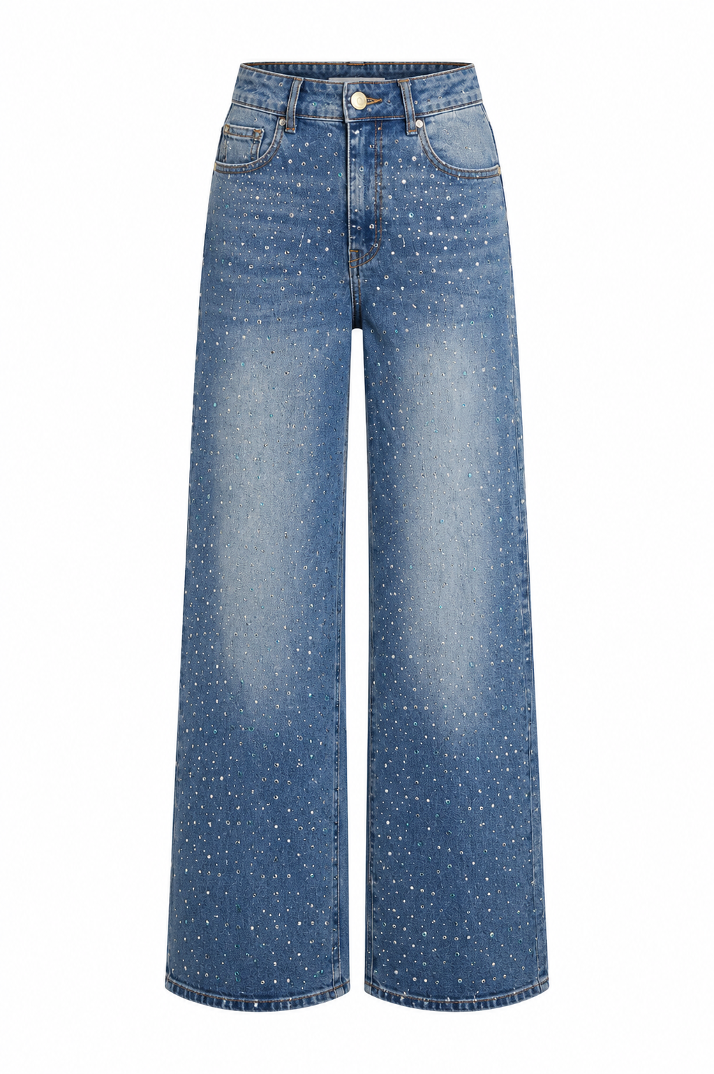 Moonlight Rhinestone Denim Jeans