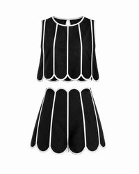 Scallop Statement Short Set