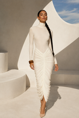Isla Sculpted Midi Dress