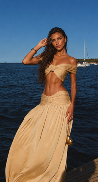 Soleia Drape Skirt Set