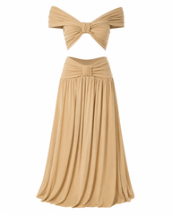 Soleia Drape Skirt Set