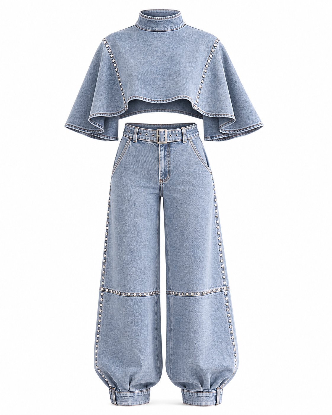 Celeste Studded Denim Set