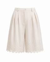 Vienna Lace Hem Shorts