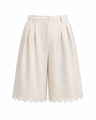 Vienna Lace Hem Shorts