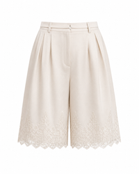Vienna Lace Hem Shorts