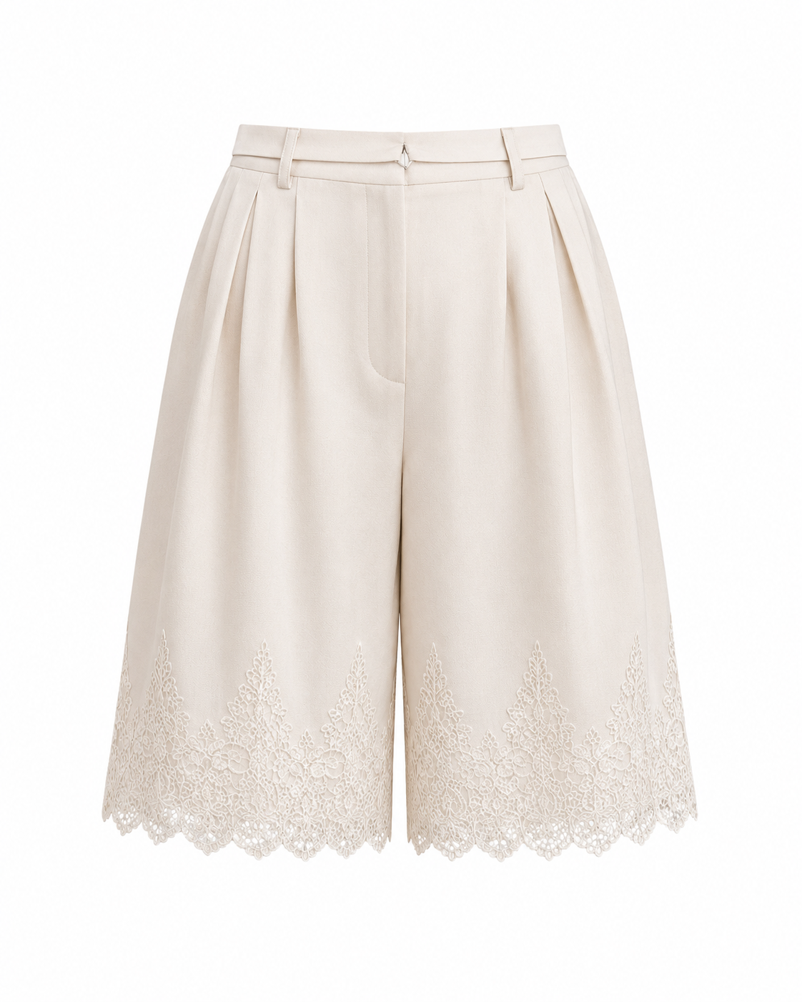 Vienna Lace Hem Shorts
