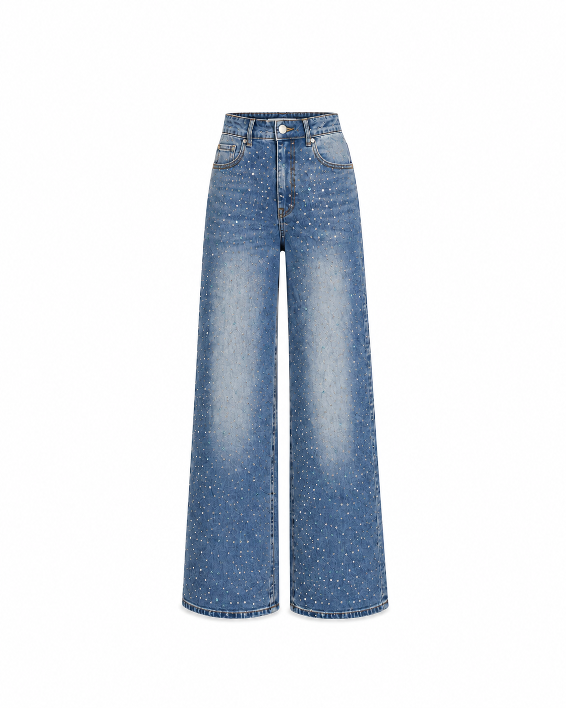 Moonlight Rhinestone Denim Jeans