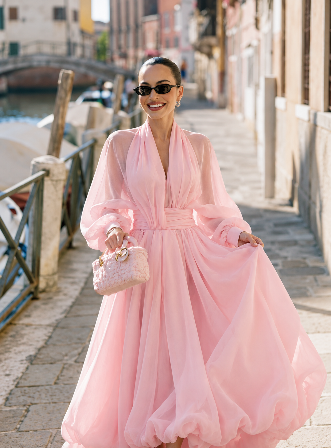 Madame Volant Maxi Dress