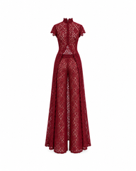 Oxblood Drama Pant Set