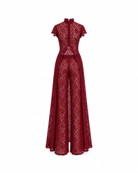 Oxblood Drama Pant Set