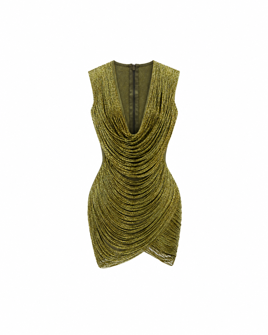 Virelle Metallic Mini Dress