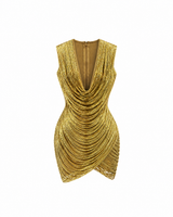 Virelle Metallic Mini Dress